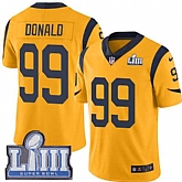 Nike Rams 99 Aaron Donald Gold 2019 Super Bowl LIII Color Rush Limited Jersey,baseball caps,new era cap wholesale,wholesale hats
